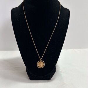 Stella & Dot Julia Coin Pendant Necklace